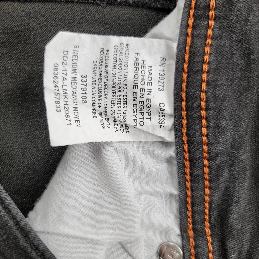 Lee Jeans Womens 6 Medium Black Denim Stretch Modern Series Midrise Fit Cropped - Picture 6 of 11